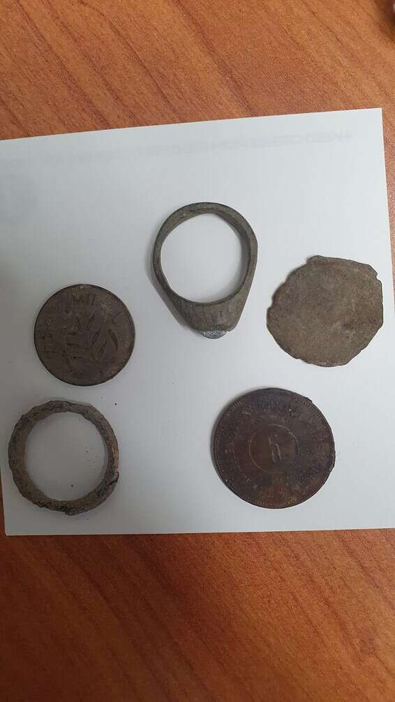 מטבעות עתיקות // צילום: דוברות המשטרה